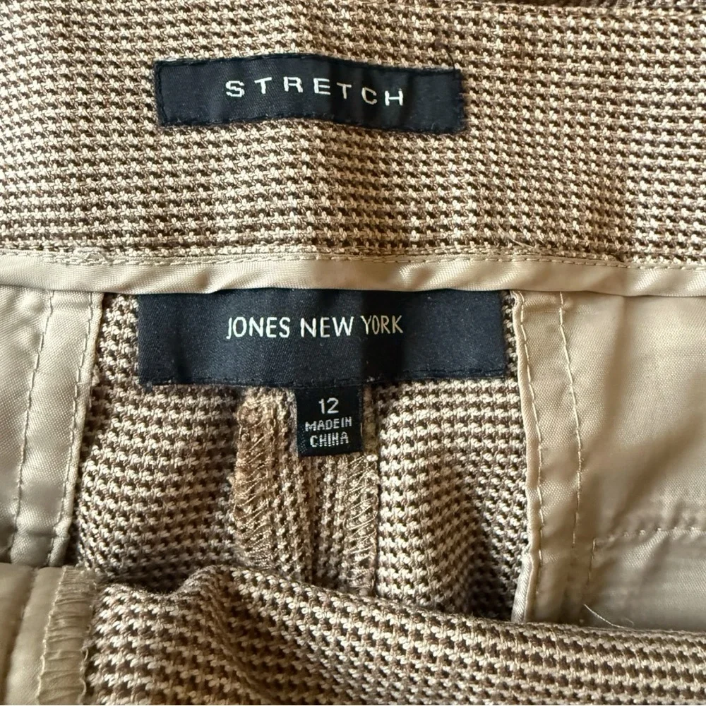 Jones New York Tan Straight-Leg High-Rise Trousers - Picture 7 of 7
